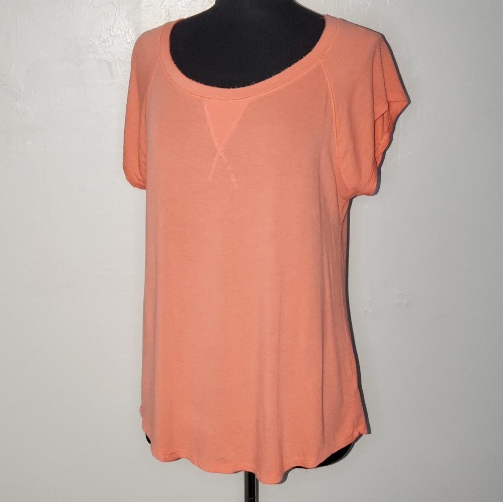 Pleione raw edge hem shirt